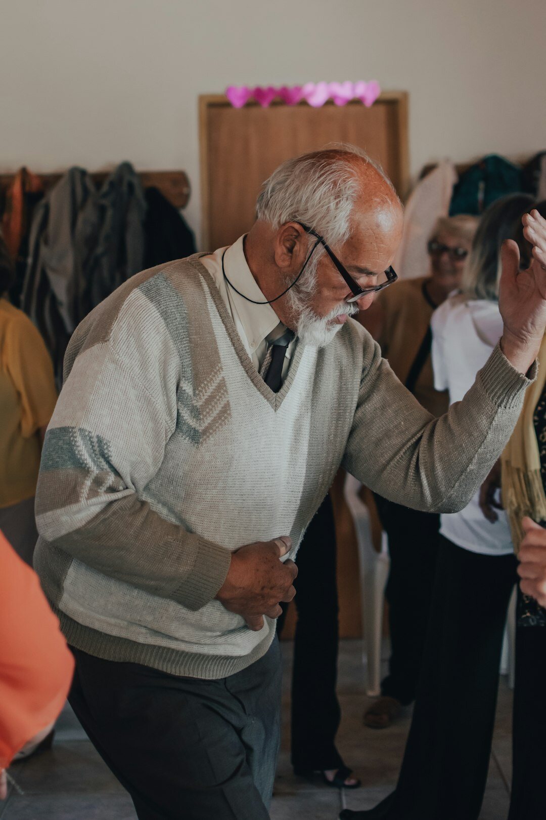 seniors dancing in class