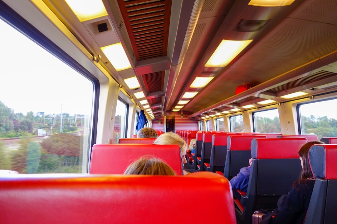 seniors on train journey