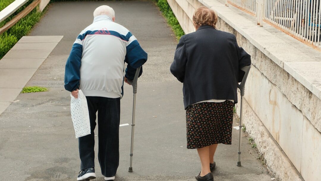 seniors on outdoor walk